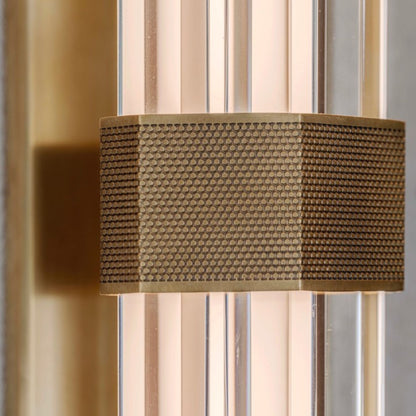 Lauren Rottet Fascio 24" Crystal Wall Sconce - Polished Brass
