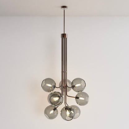 Tree of Light Nine Branch Chandelier Chandelier ILANEL Black Ace