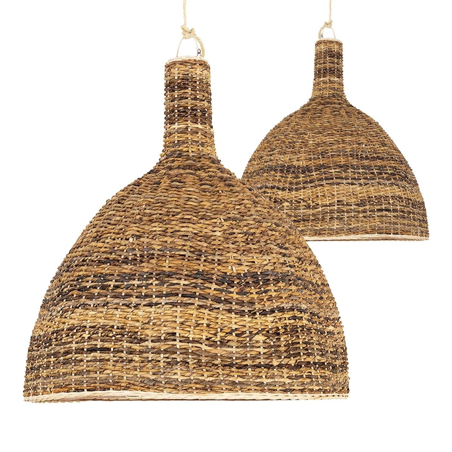 Agung Banana Fibre Dome Pendant Light Pendant Light Bisque Interiors Small