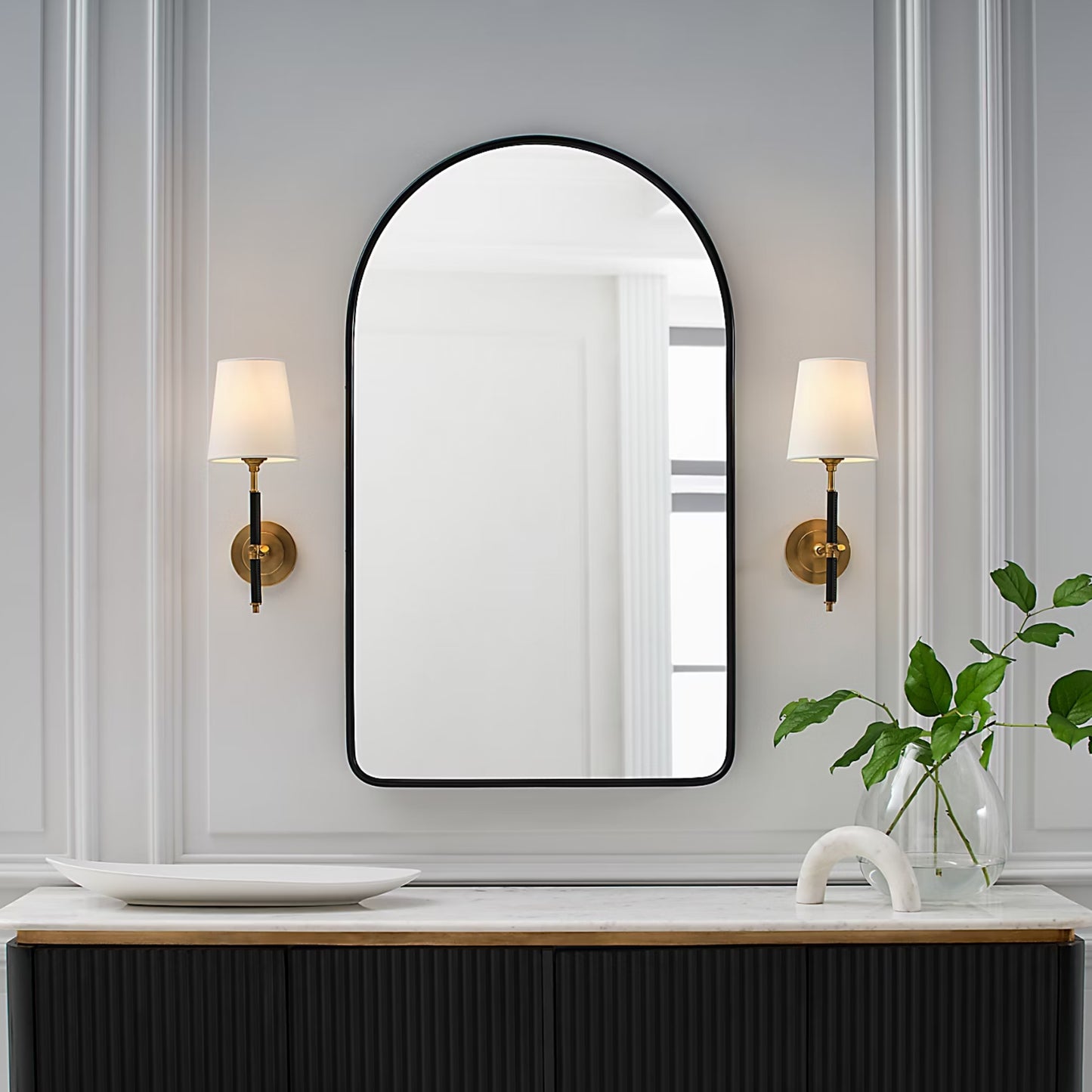 Thomas O'Brien Bryant Leather Wrapped Wall Sconce Wall Light Bloomingdales Lighting