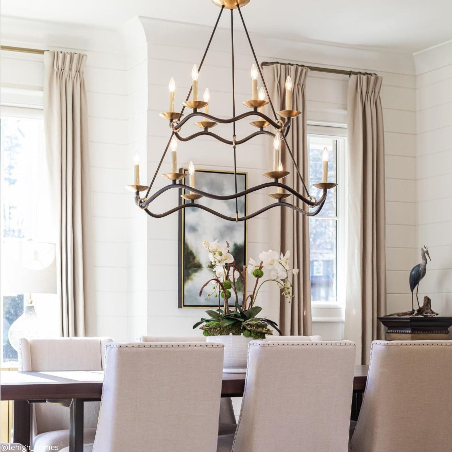 Barry Goralnick Choros Two-Tier Chandelier - Aged Iron Pendant Light Bloomingdales Lighting   
