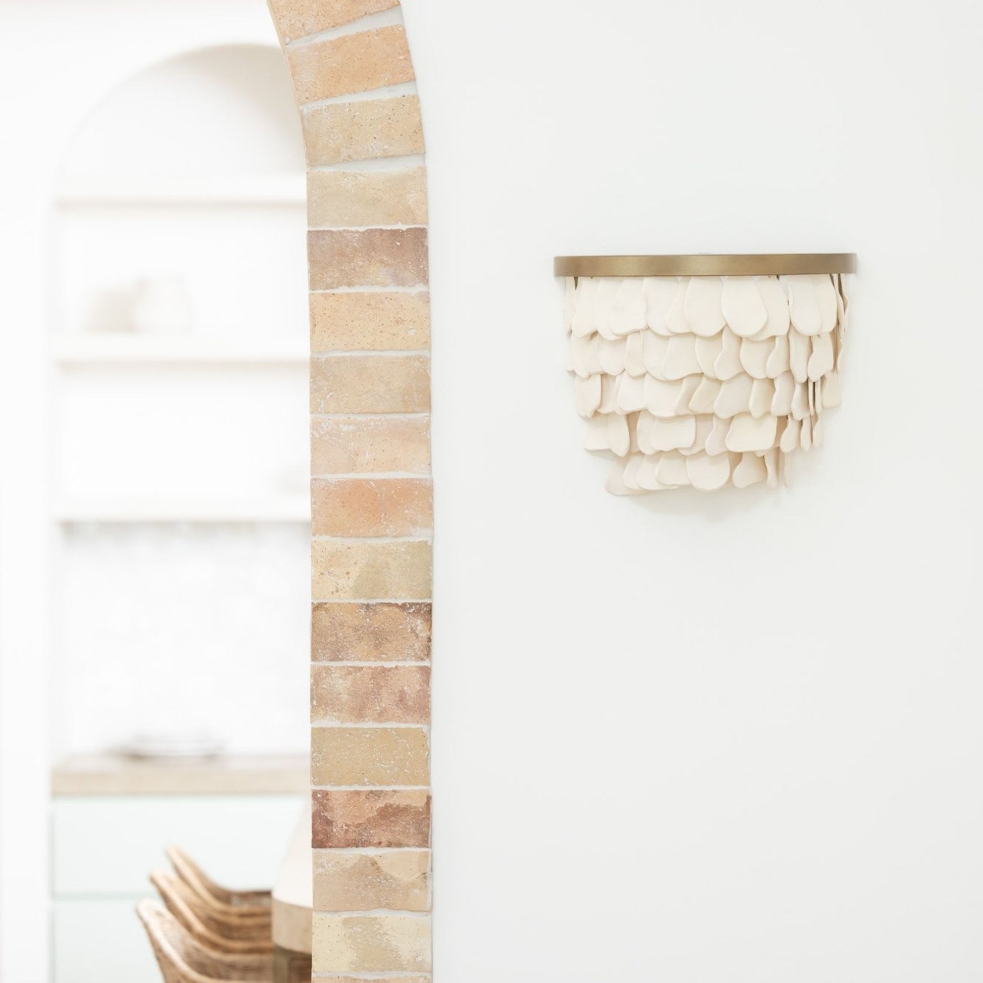 Petal Handmade Clay Wall Sconce Wall Light Klaylife