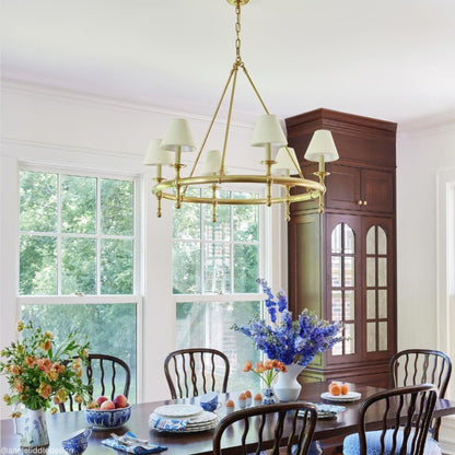 E. F. Chapman Classic Ring Chandelier - Brass Pendant Light Bloomingdales Lighting   