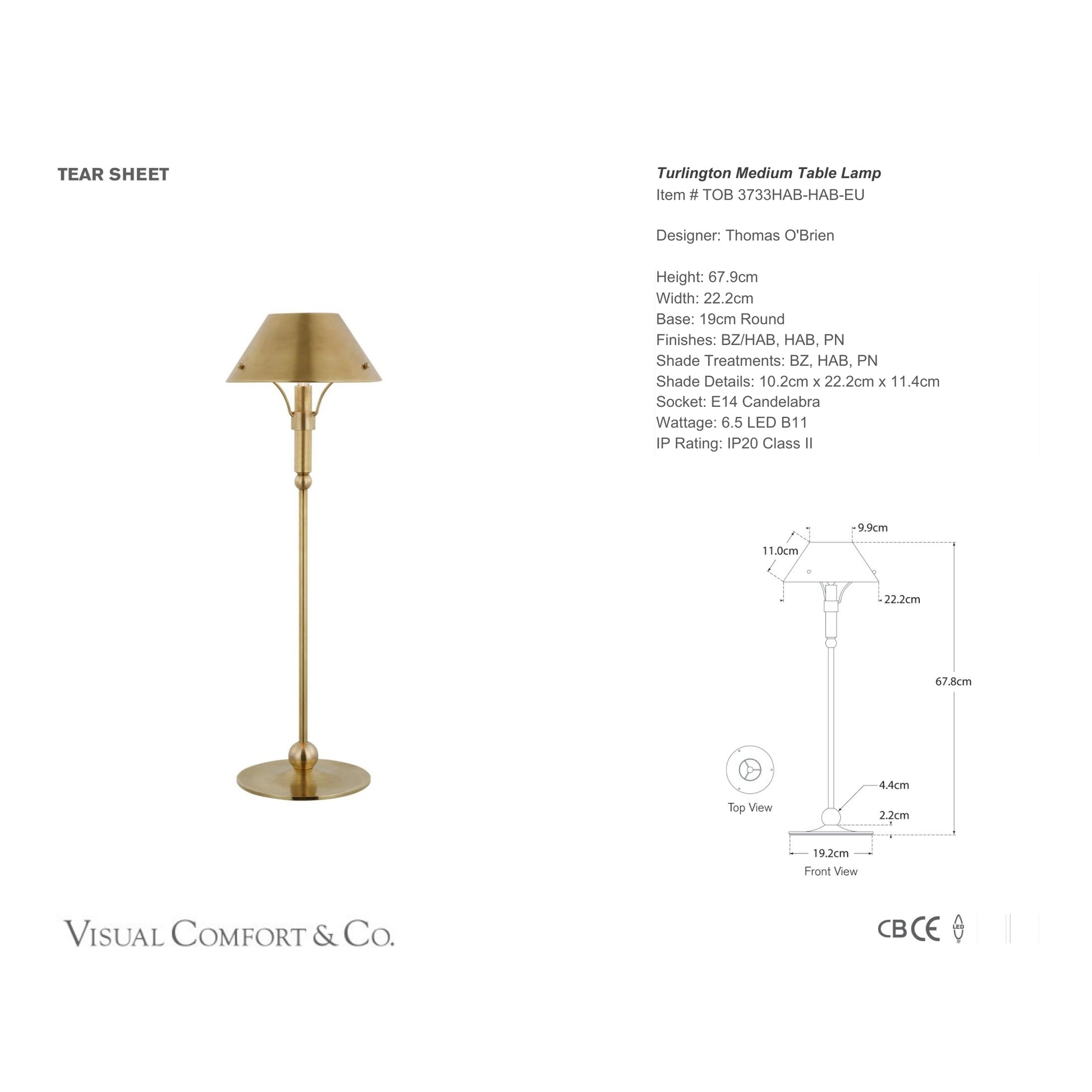 Thomas O'Brien Turlington Medium Table Lamp Table Lamp Bloomingdales Lighting