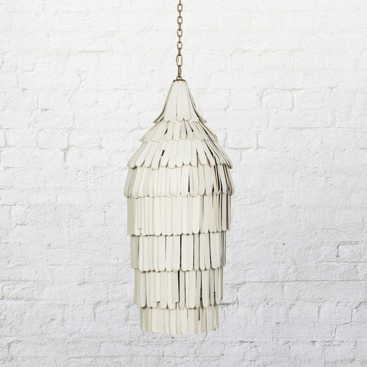 Cocoon Shard Handmade Clay Pendant Light Pendant Light Klaylife Medium Matte Gold