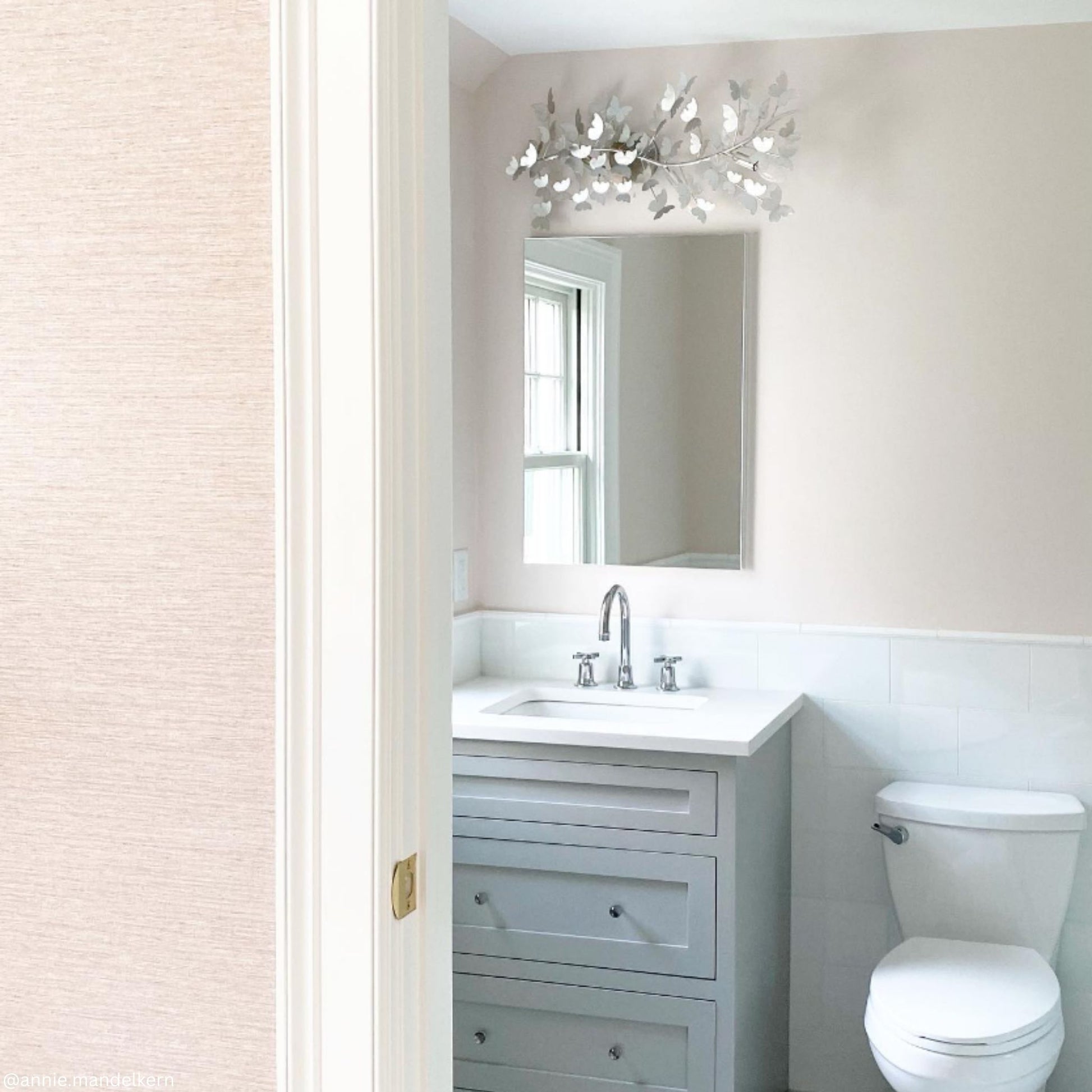 Julie Neill Farfalle Large Nature Wall Sconce - Burnished Silver Wall Light Bloomingdales Lighting   