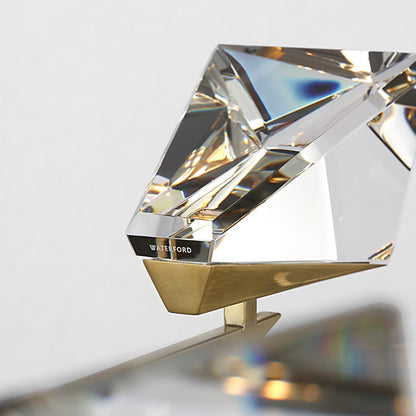 Waterford Carraig 53" 5 Light Crystal Chandelier - Natural Brass Chandelier Bloomingdales Lighting