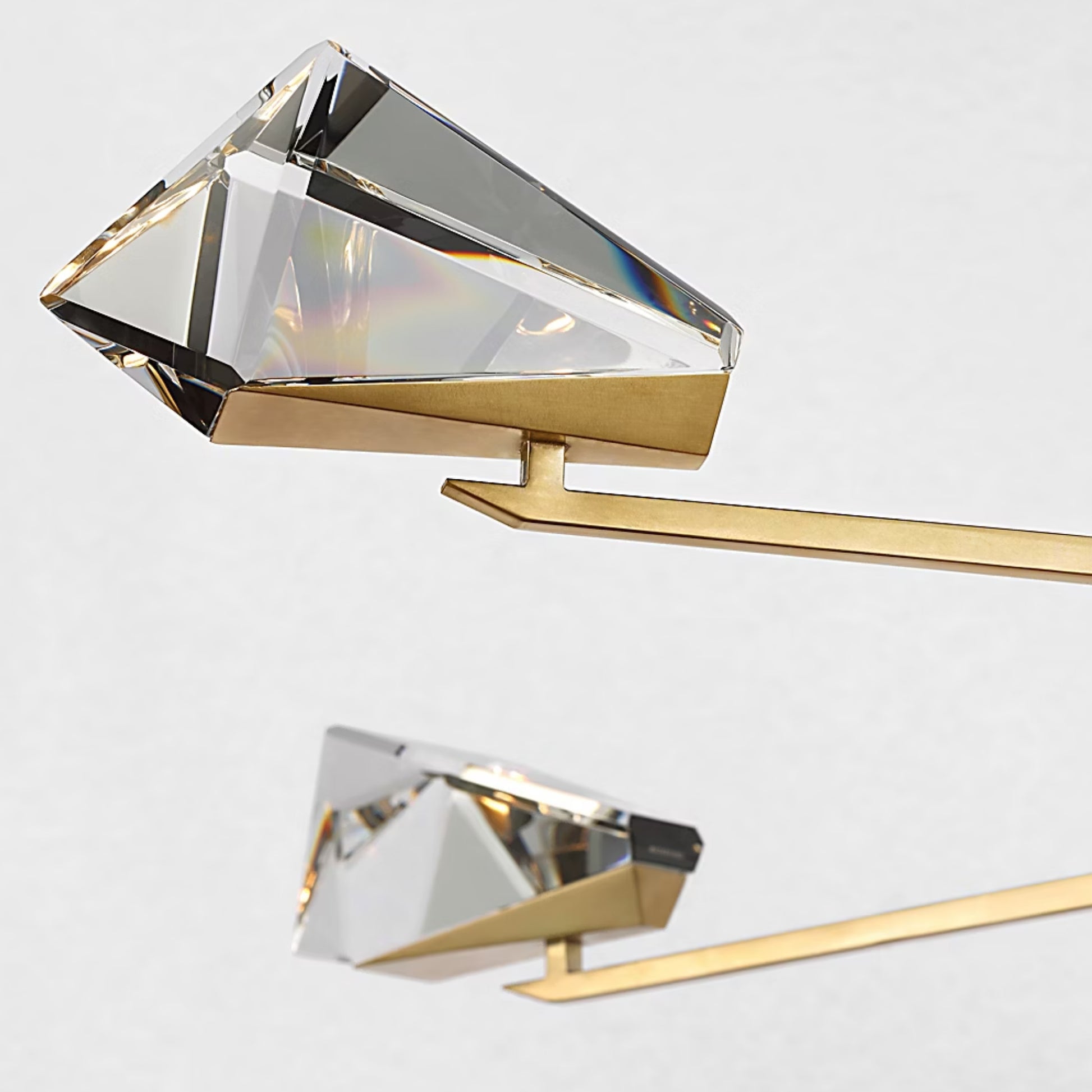 Waterford Carraig 53" 5 Light Crystal Chandelier - Natural Brass Chandelier Bloomingdales Lighting