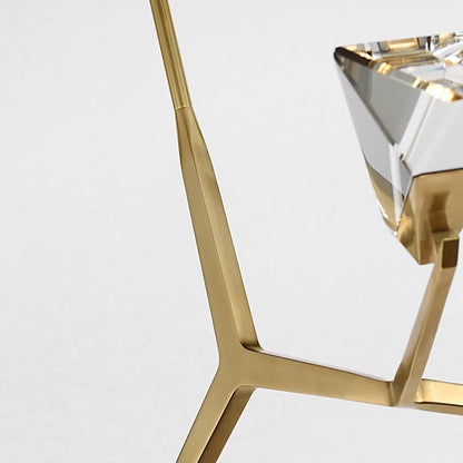 Waterford Carraig 53" 5 Light Crystal Chandelier - Natural Brass Chandelier Bloomingdales Lighting