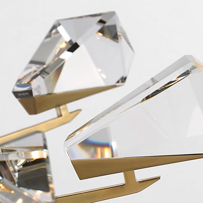 Waterford Carraig 53" 5 Light Crystal Chandelier - Natural Brass Chandelier Bloomingdales Lighting