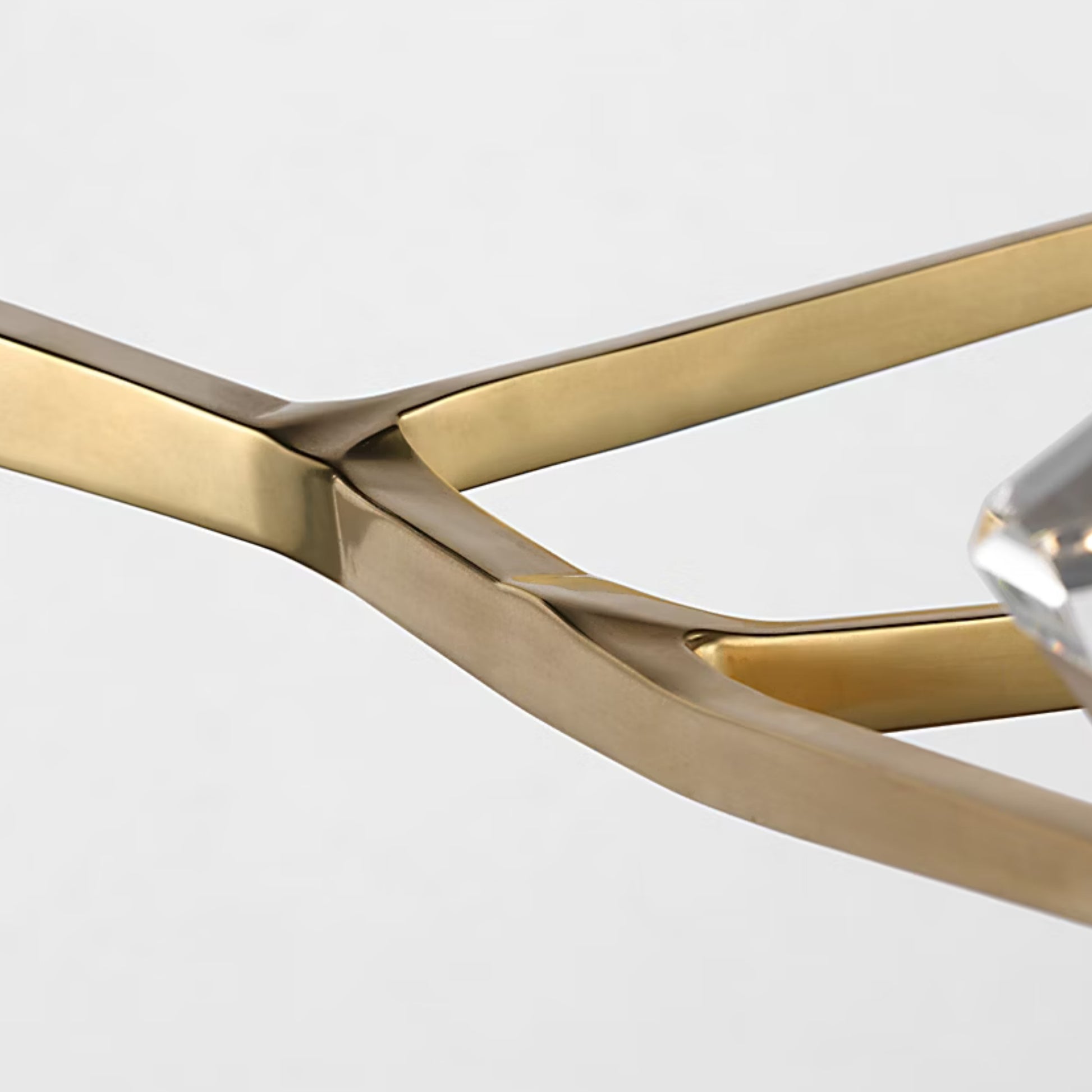 Waterford Carraig 53" 5 Light Crystal Chandelier - Natural Brass Chandelier Bloomingdales Lighting