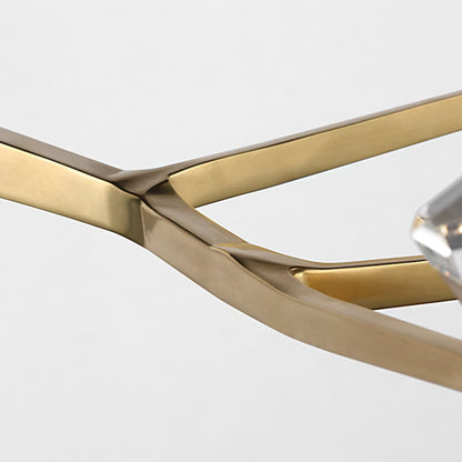 Waterford Carraig 53" 5 Light Crystal Chandelier - Natural Brass Chandelier Bloomingdales Lighting