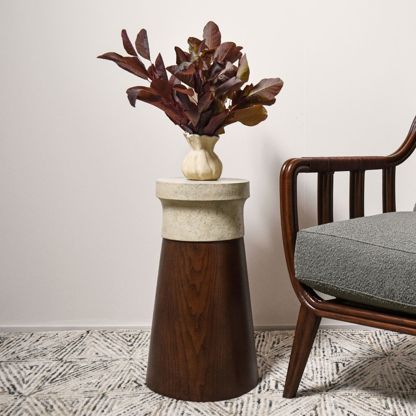 Theodore Alexander Catalina Small Accent Table - Earth and Mineral Composite Side Table Bloomingdales