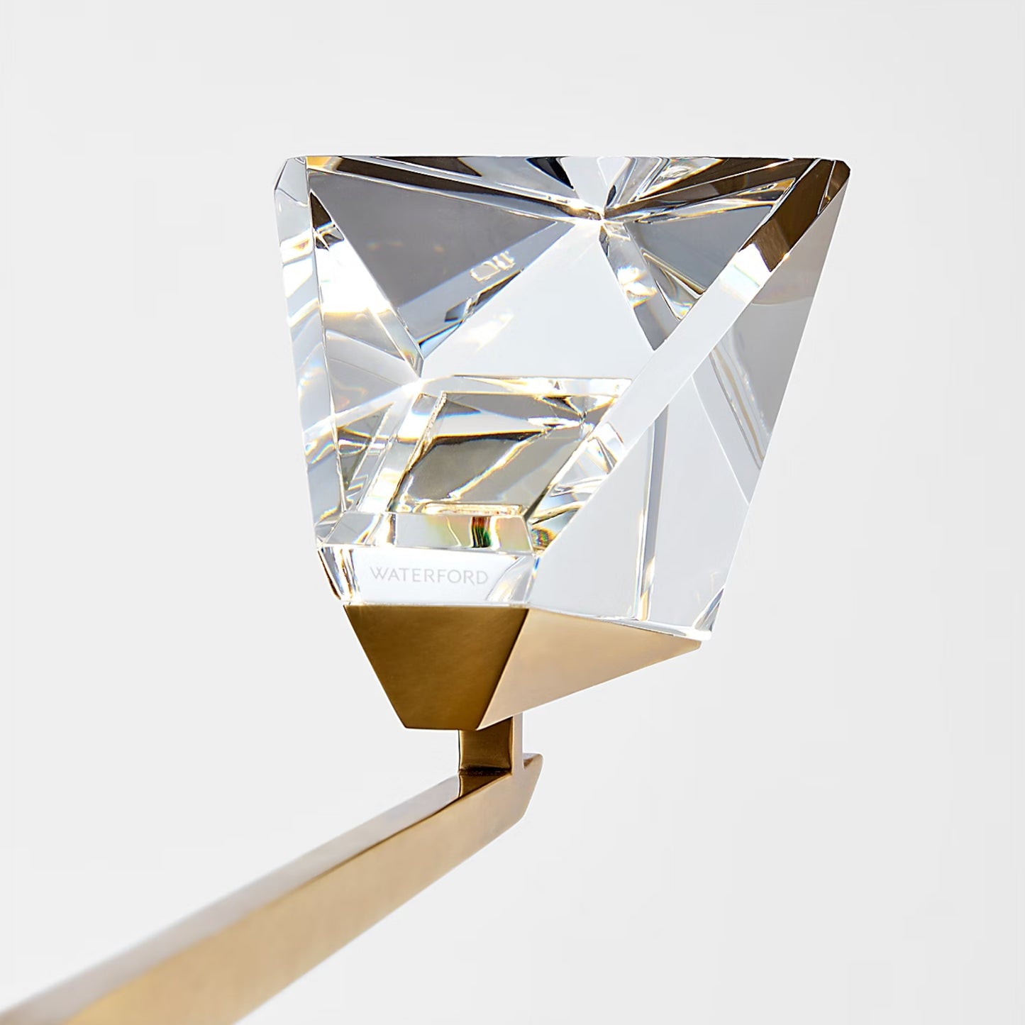 Waterford Carraig 53" 5 Light Crystal Chandelier - Natural Brass Chandelier Bloomingdales Lighting