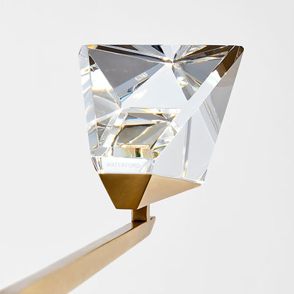 Waterford Carraig 53" 5 Light Crystal Chandelier - Natural Brass Chandelier Bloomingdales Lighting