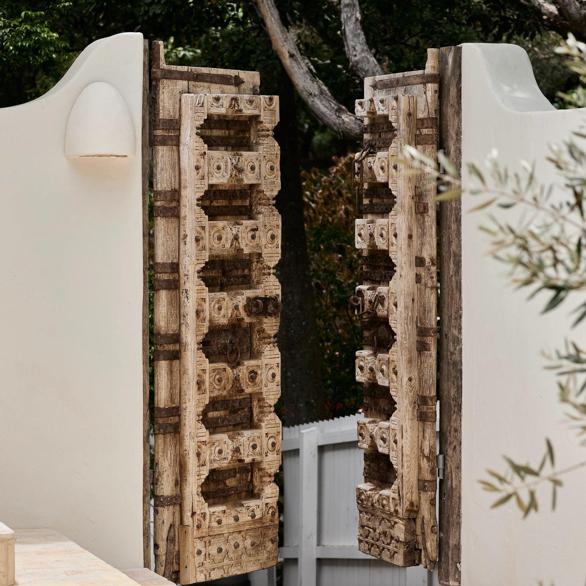 Vira Conrete Fibreglass Wall Sconce Wall Light Bisque Interiors