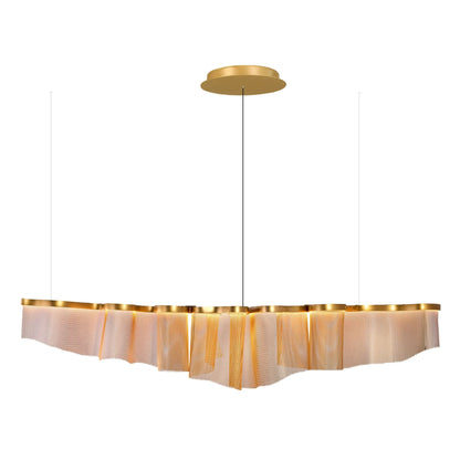Juan Orts Ephelia Sculptural Chandelier - Hand Painted Gold