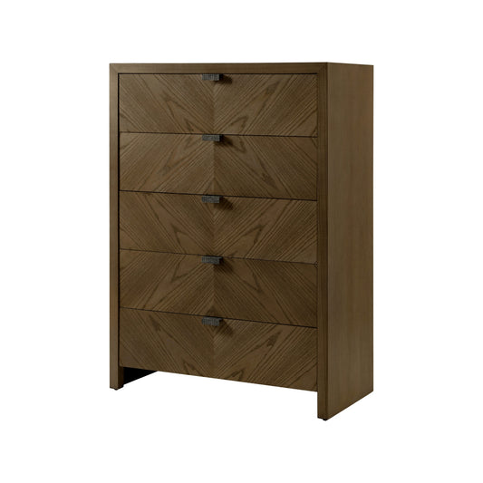 Theodore Alexander Catalina Tall Five Drawer Chest - Earth