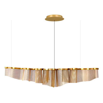 Juan Orts Ephelia Sculptural Chandelier - Hand Painted Gold