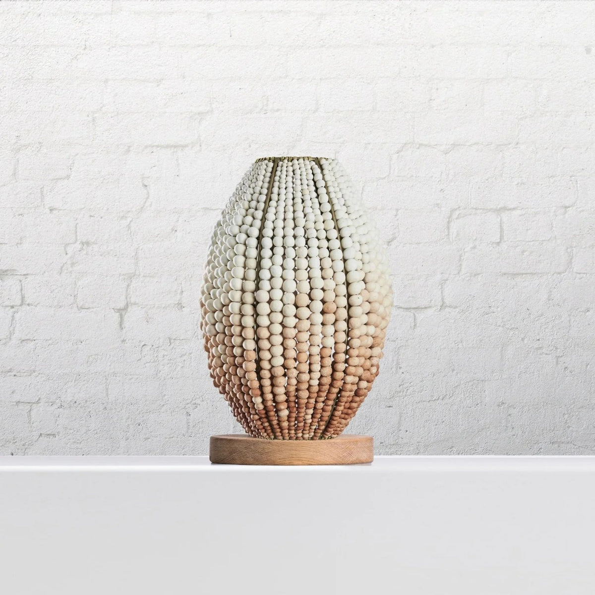 Barrel Handmade Clay Table Lamp Table Lamp Klaylife Terracotta Ombre