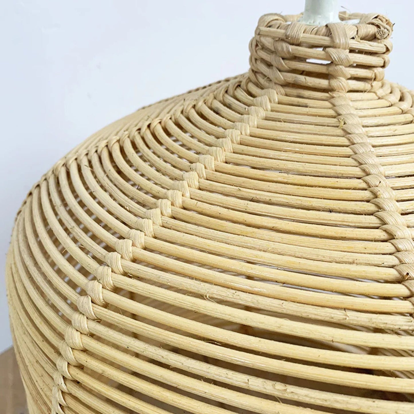 Tajo Rattan Table Lamp Table Lamp Bisque Interiors