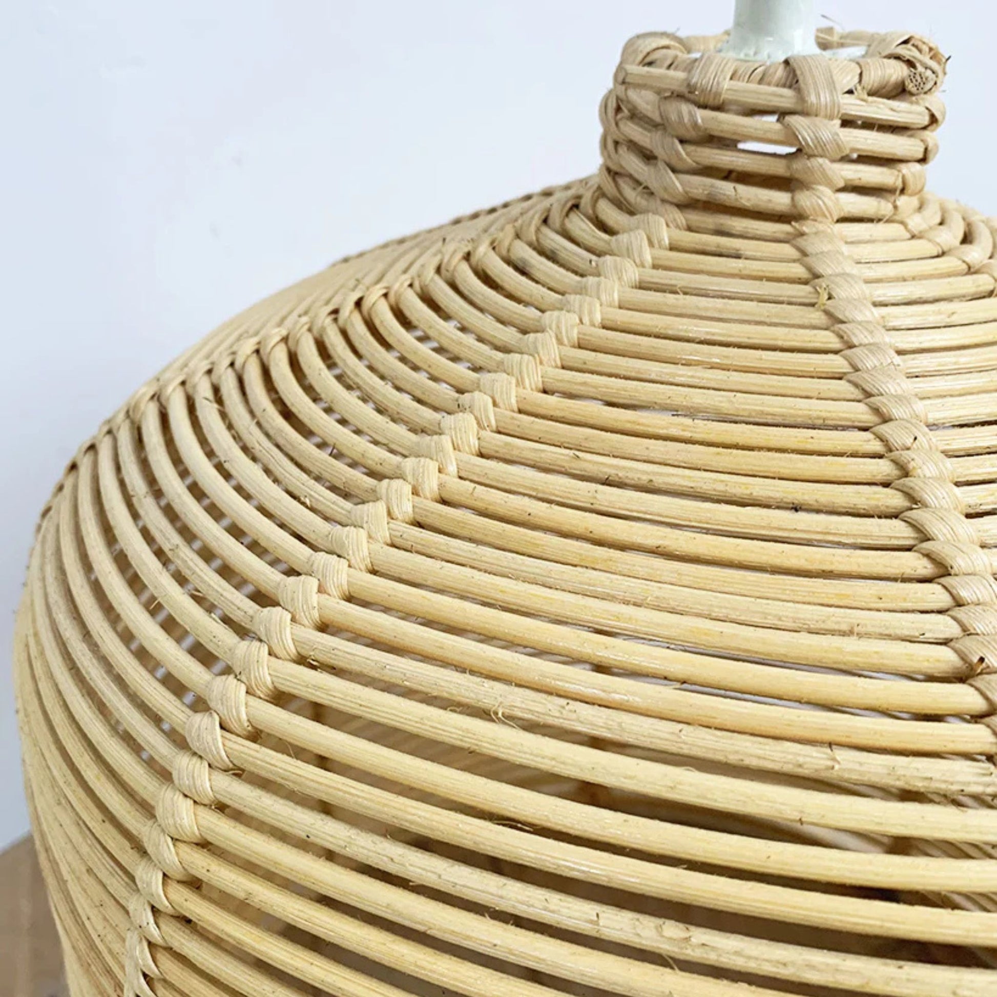 Tajo Rattan Table Lamp Table Lamp Bisque Interiors