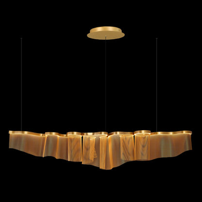 Juan Orts Ephelia Sculptural Chandelier - Hand Painted Gold