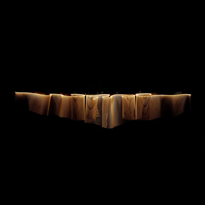 Juan Orts Ephelia Sculptural Chandelier - Hand Painted Gold