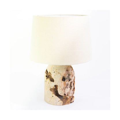 Zuri Antique Coral Table Lamp Table Lamp Bisque Interiors Off White