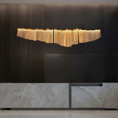 Juan Orts Ephelia Sculptural Chandelier - Hand Painted Gold
