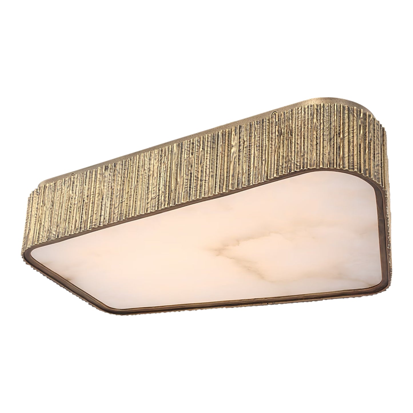 Anne-Marie Barton Fumar 21" Asymmetrical Alabaster Flush Mount Ceiling Fluh Mount Bloomingdales Lighting