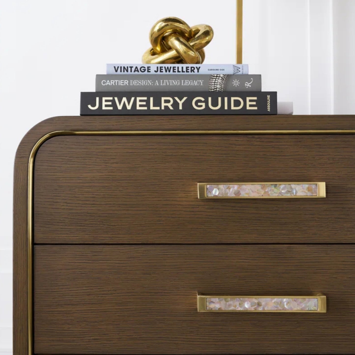 Theodore Alexander Judith Leiber 3-Drawer Nightstand - Mink Bedside Table Bloomingdales