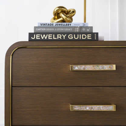 Theodore Alexander Judith Leiber 3-Drawer Nightstand - Mink Bedside Table Bloomingdales