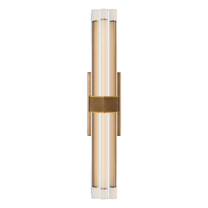 Lauren Rottet Fascio 24" Crystal Wall Sconce - Polished Brass