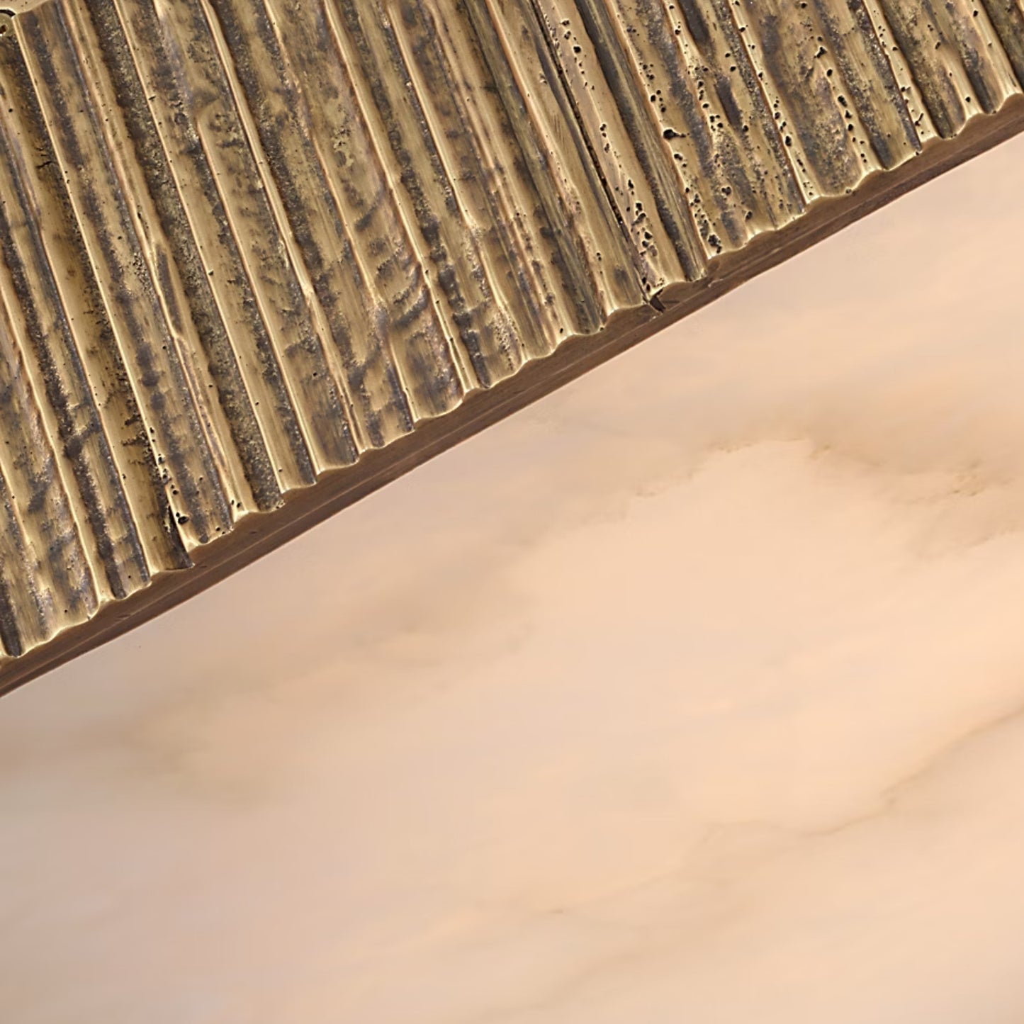 Anne-Marie Barton Fumar 21" Asymmetrical Alabaster Flush Mount Ceiling Fluh Mount Bloomingdales Lighting