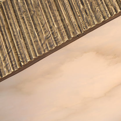 Anne-Marie Barton Fumar 21" Asymmetrical Alabaster Flush Mount Ceiling Fluh Mount Bloomingdales Lighting