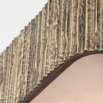 Anne-Marie Barton Fumar 21" Asymmetrical Alabaster Flush Mount Ceiling Fluh Mount Bloomingdales Lighting