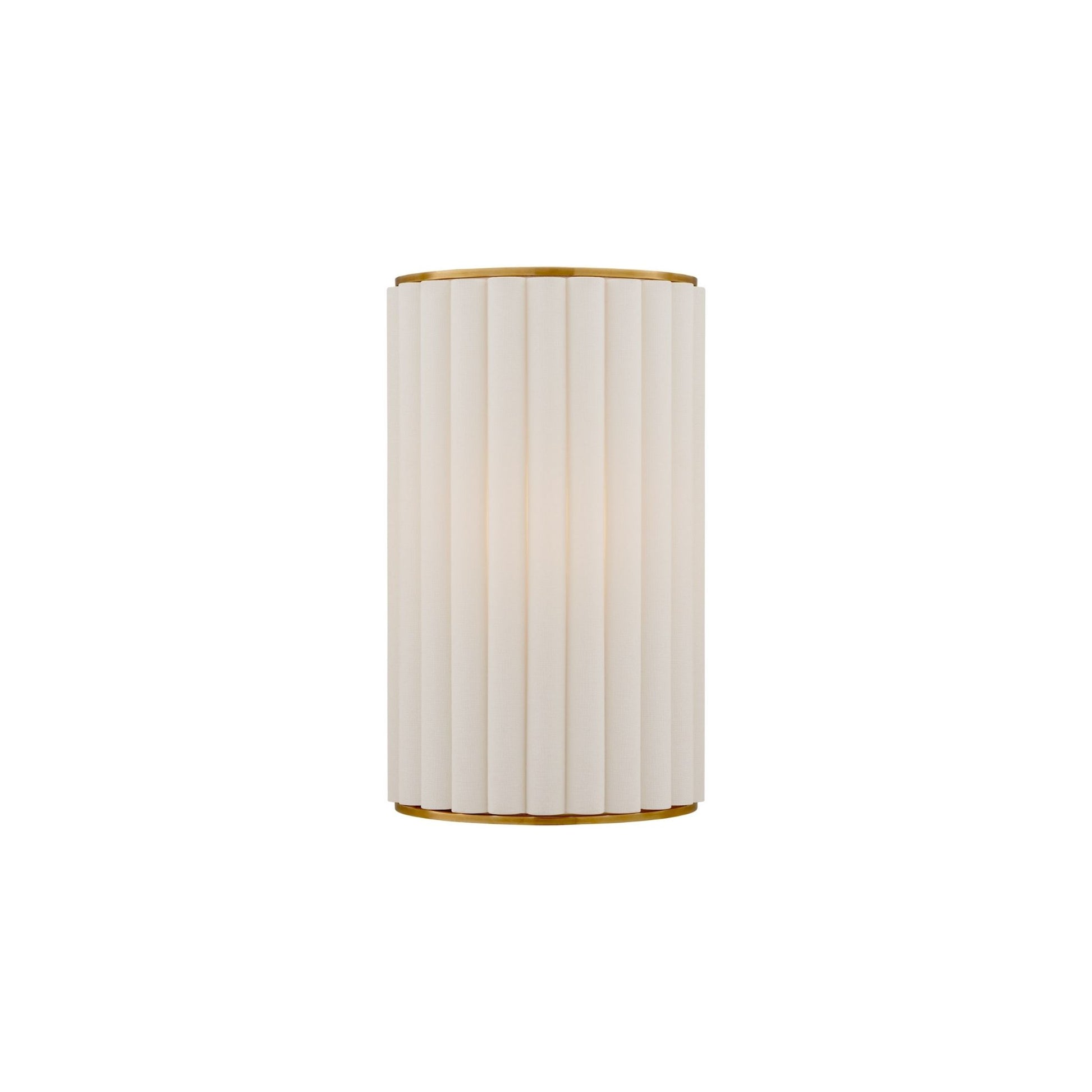 Ian K. Fowler Palati Linen Small Wall Sconce - Antique Brass Wall Light Bloomingdales Lighting Antique Brass