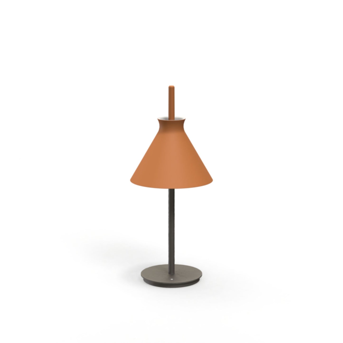 Totana Handmade Clay Table Lamp Table Lamp Klaylife Dark Terracotta