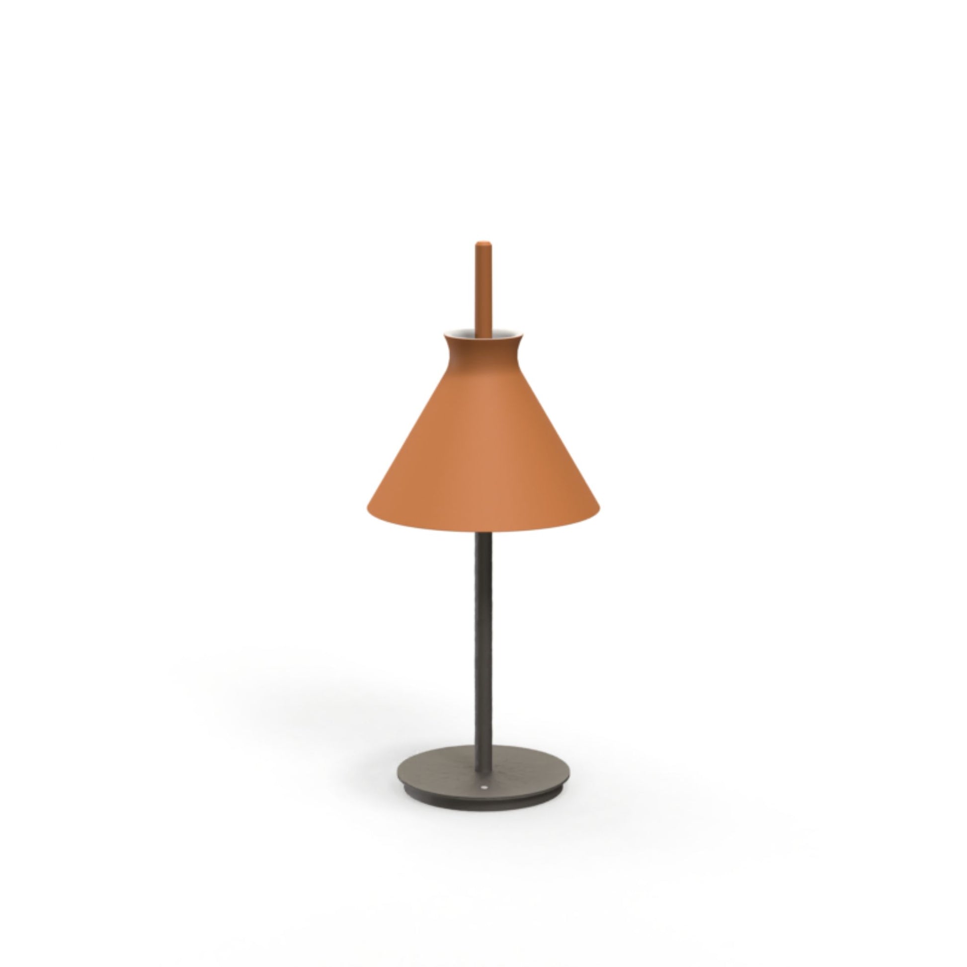 Totana Handmade Clay Table Lamp Table Lamp Klaylife Dark Terracotta