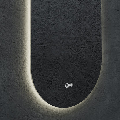 Orvis Frameless Oval LED Bathroom Mirror Mirror Lumixe