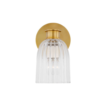 AERIN Asalea Single Glass Wall Sconce - Brass Wall Light Bloomingdales Lighting