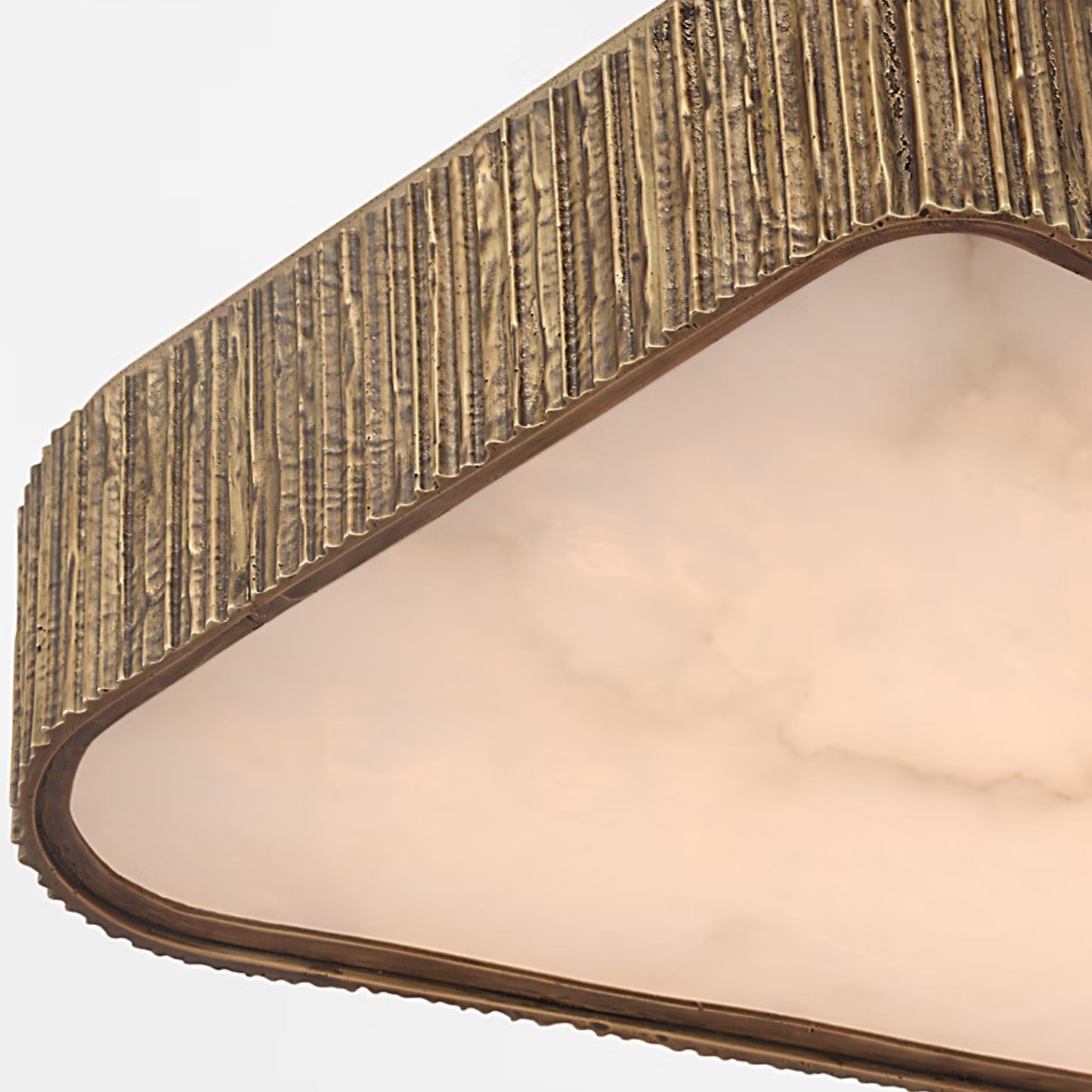 Anne-Marie Barton Fumar 21" Asymmetrical Alabaster Flush Mount Ceiling Fluh Mount Bloomingdales Lighting