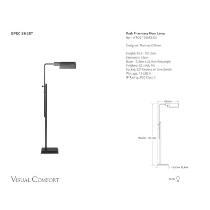 Thomas O'Brien Pask Pharmacy Floor Lamp - Bronze Floor Lamp Bloomingdales Lighting   