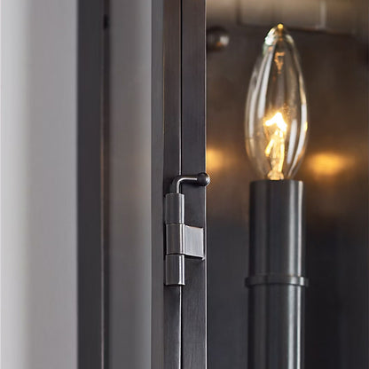E. F. Chapman Linear Tall Lantern Wall Light - Bronze