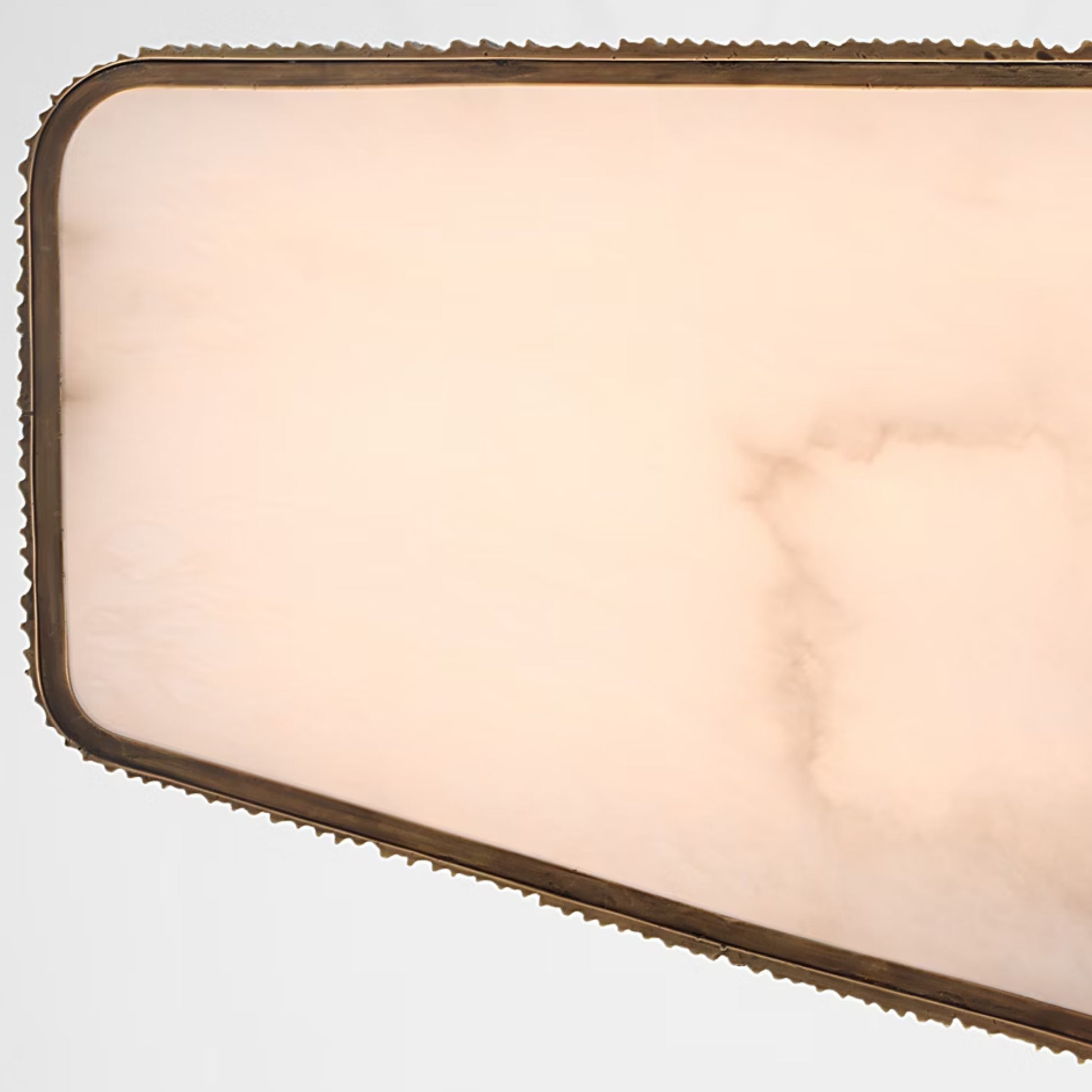 Anne-Marie Barton Fumar 21" Asymmetrical Alabaster Flush Mount Ceiling Fluh Mount Bloomingdales Lighting