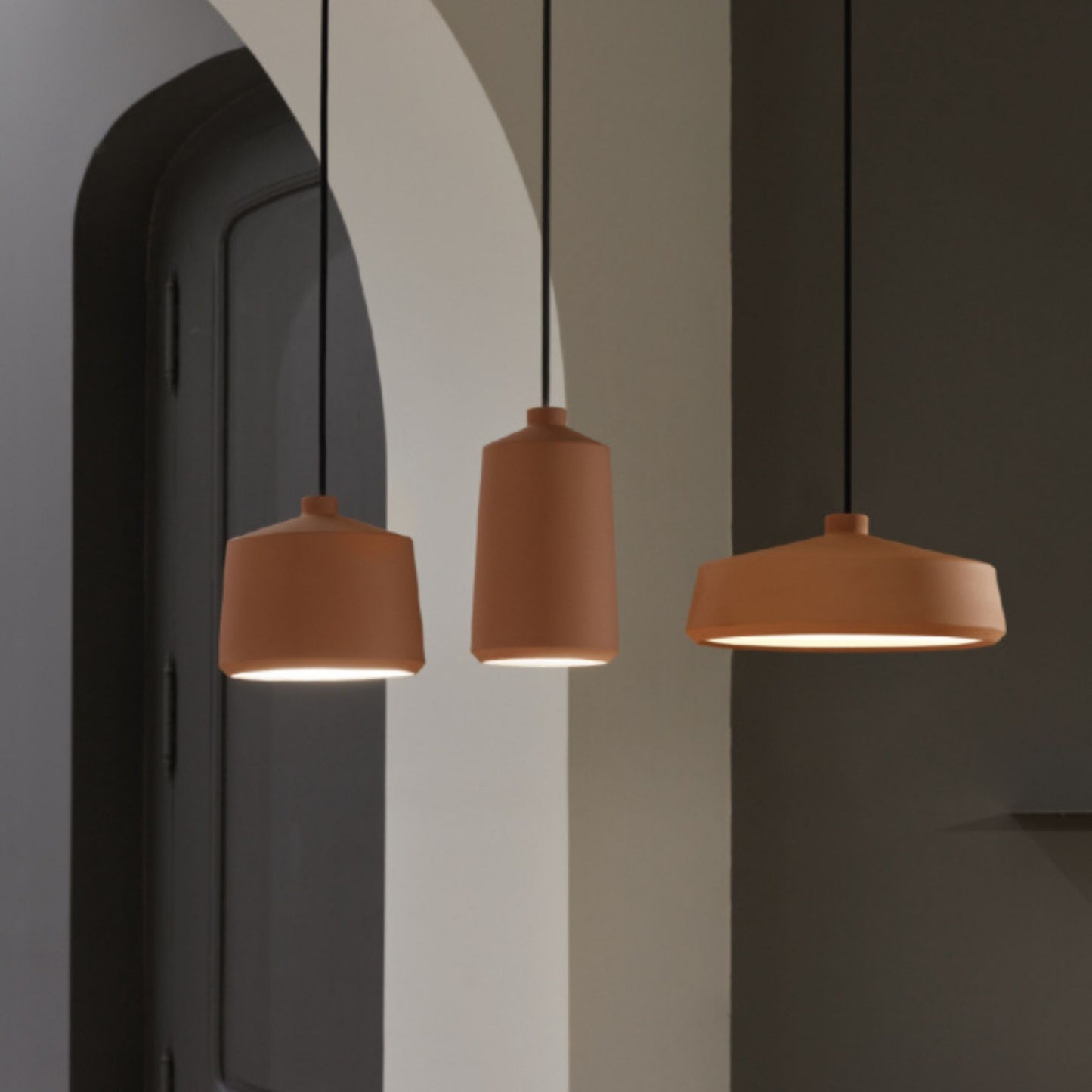 Flame Handmade Clay Pendant Light Pendant Light Klaylife