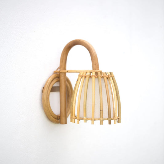 Formentera Natural Rattan Wall Sconce Wall Light Gypset Cargo