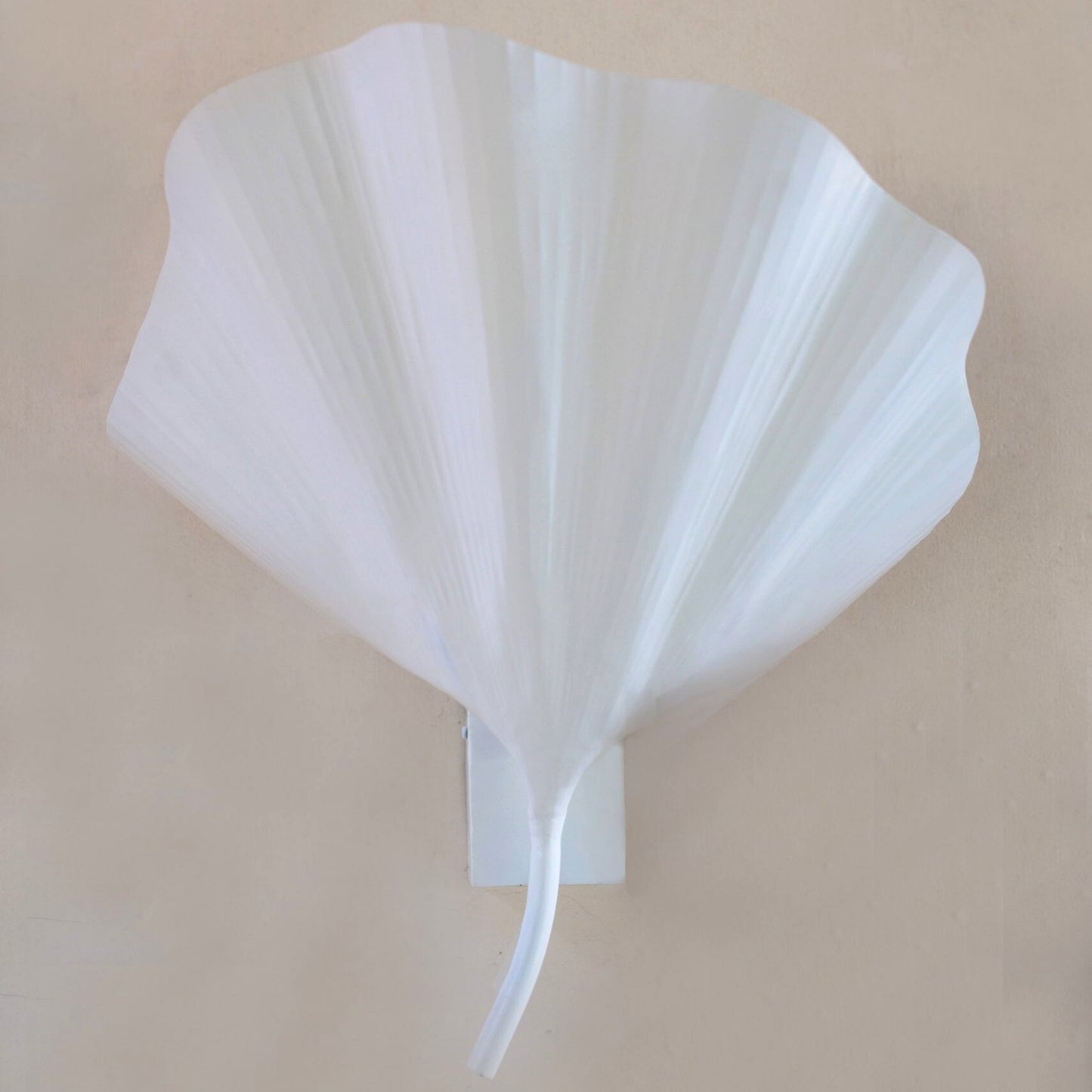 Gingko Leaf Brass Wall Sconce Wall Light Gypset Cargo White