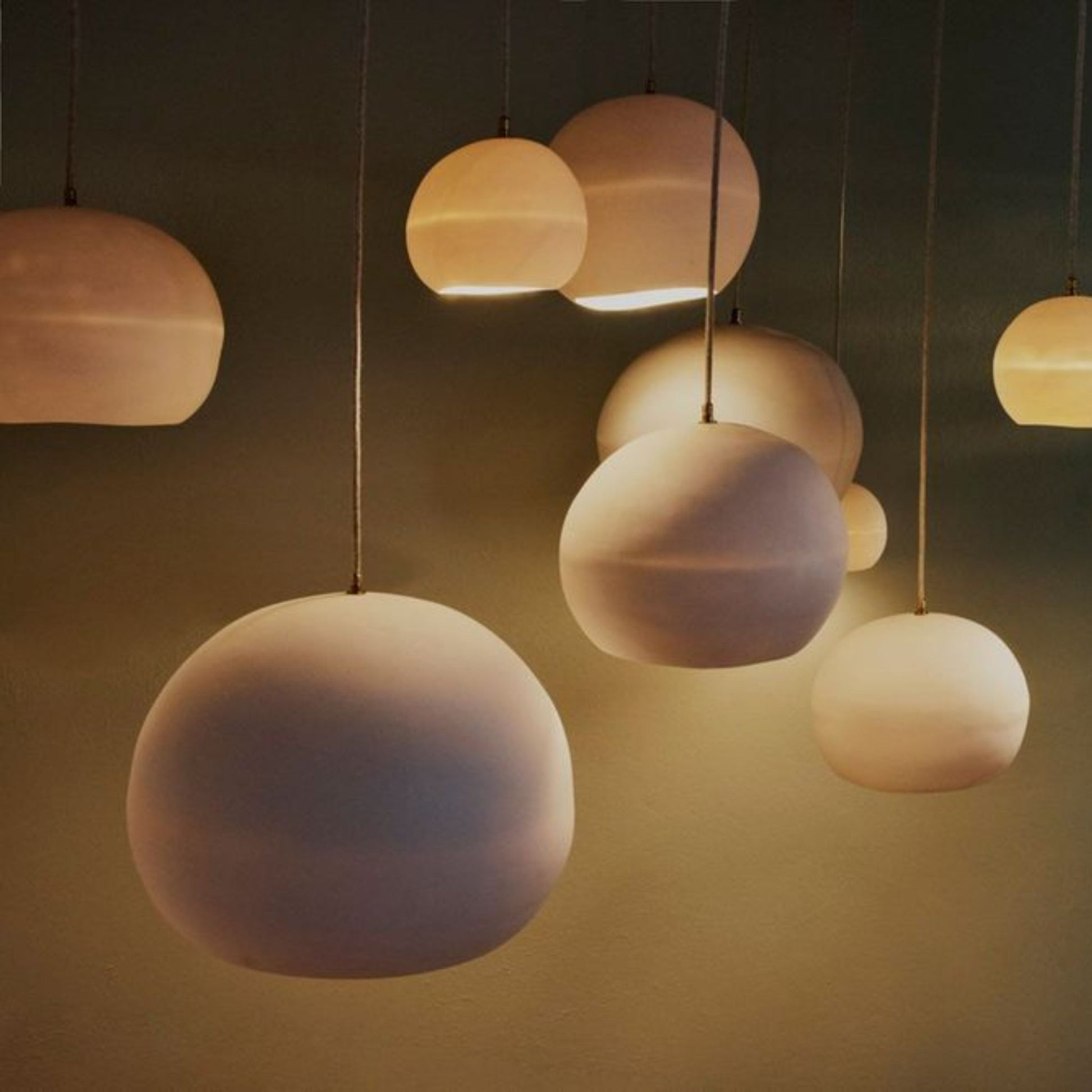 Orb Medium Ceramic Pendant Light Pendant Light Studio Enti